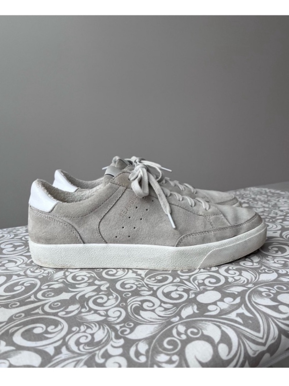 RE/DONE Grey/Tan Suede 90s Skate Sneakers